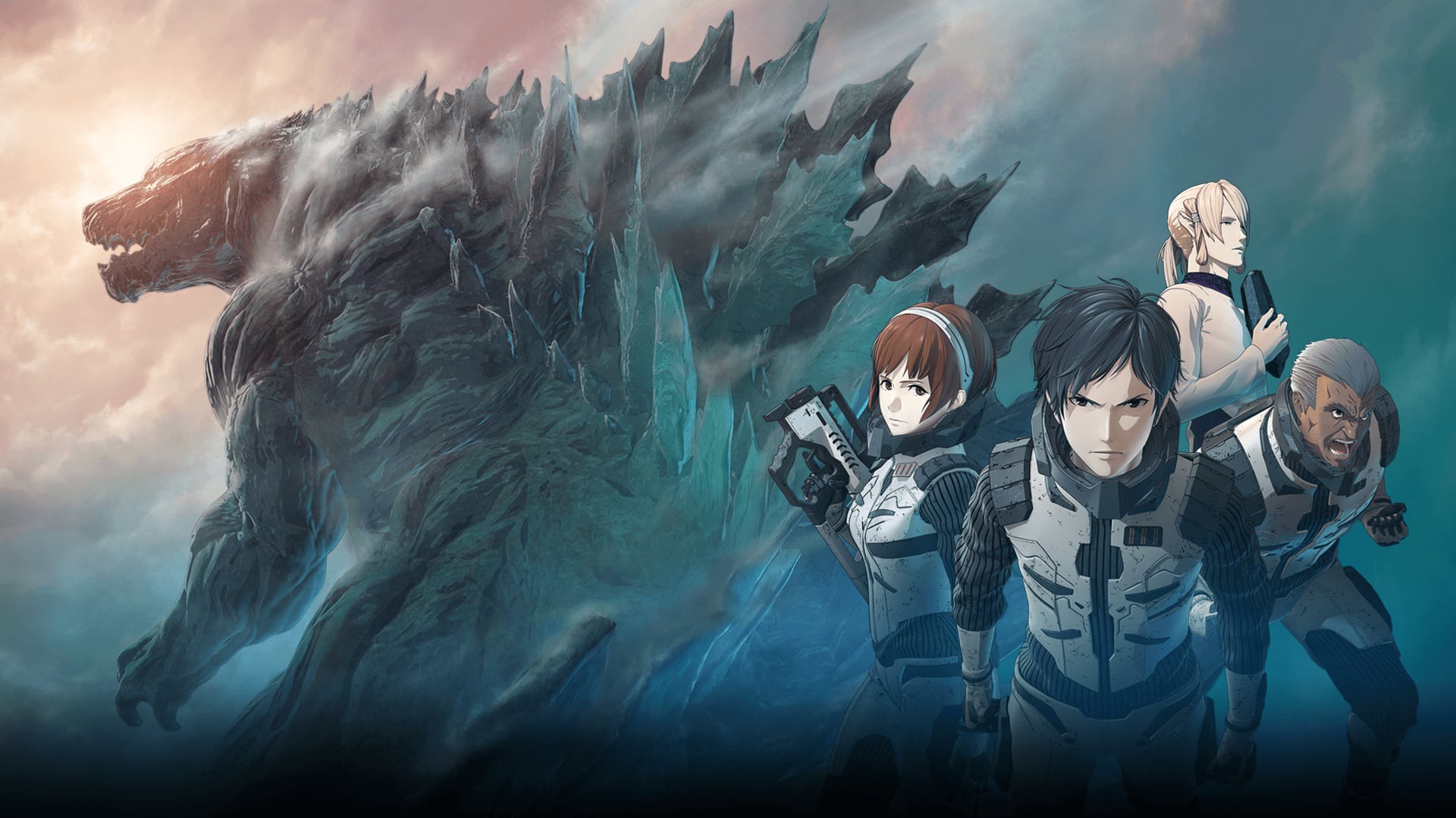 پس زمینه Godzilla: Planet of the Monsters
